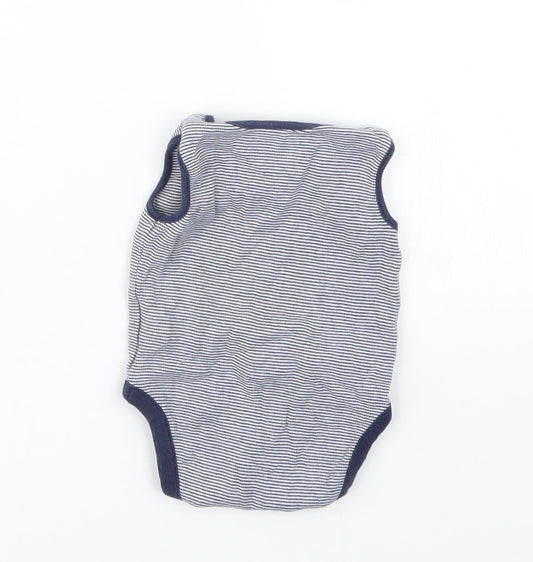 NEXT Boys Blue Striped Babygrow One-Piece Size 0-3 Months