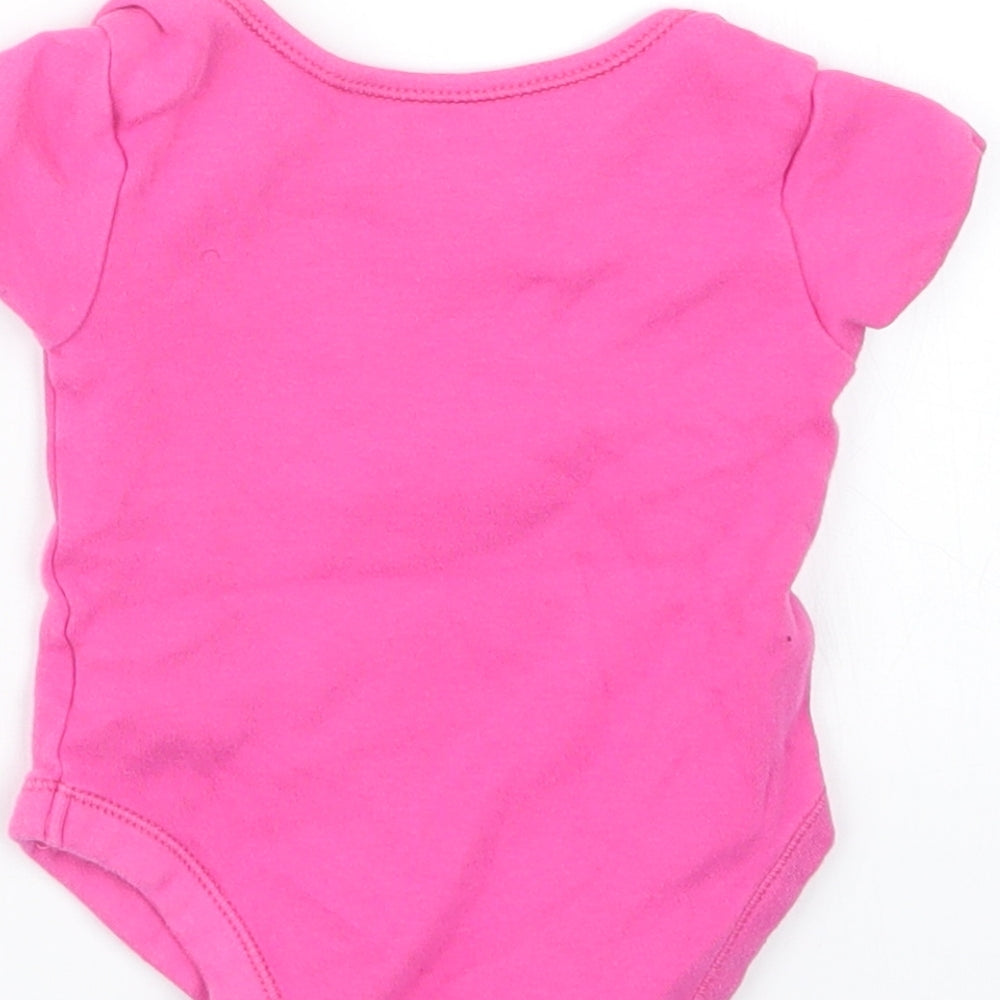George Girls Pink Babygrow One-Piece Size 3-6 Months