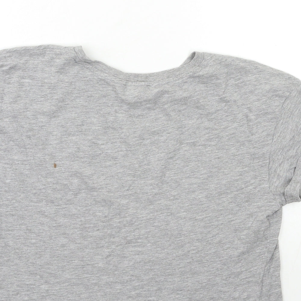 New Look Girls Grey Basic T-Shirt Size 14 Years - boring next