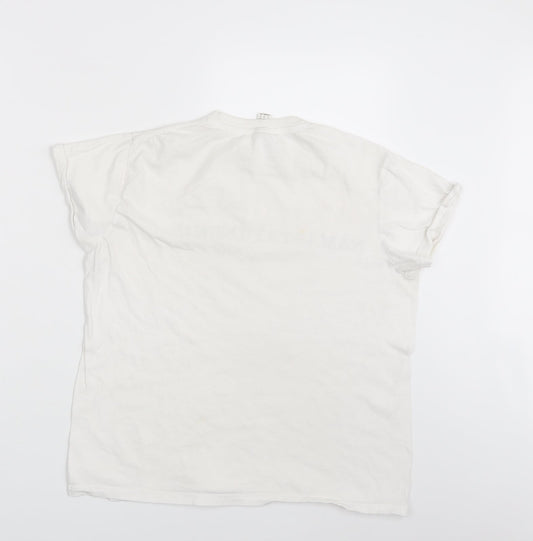 Roly Womens White Basic T-Shirt Size 10 - Namastay - Inside