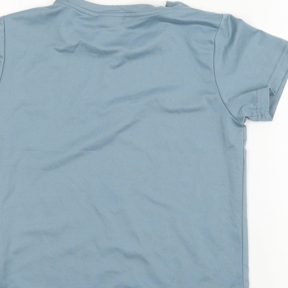 Tapout Boys Blue Jersey Basic T-Shirt Size 7-8 Years