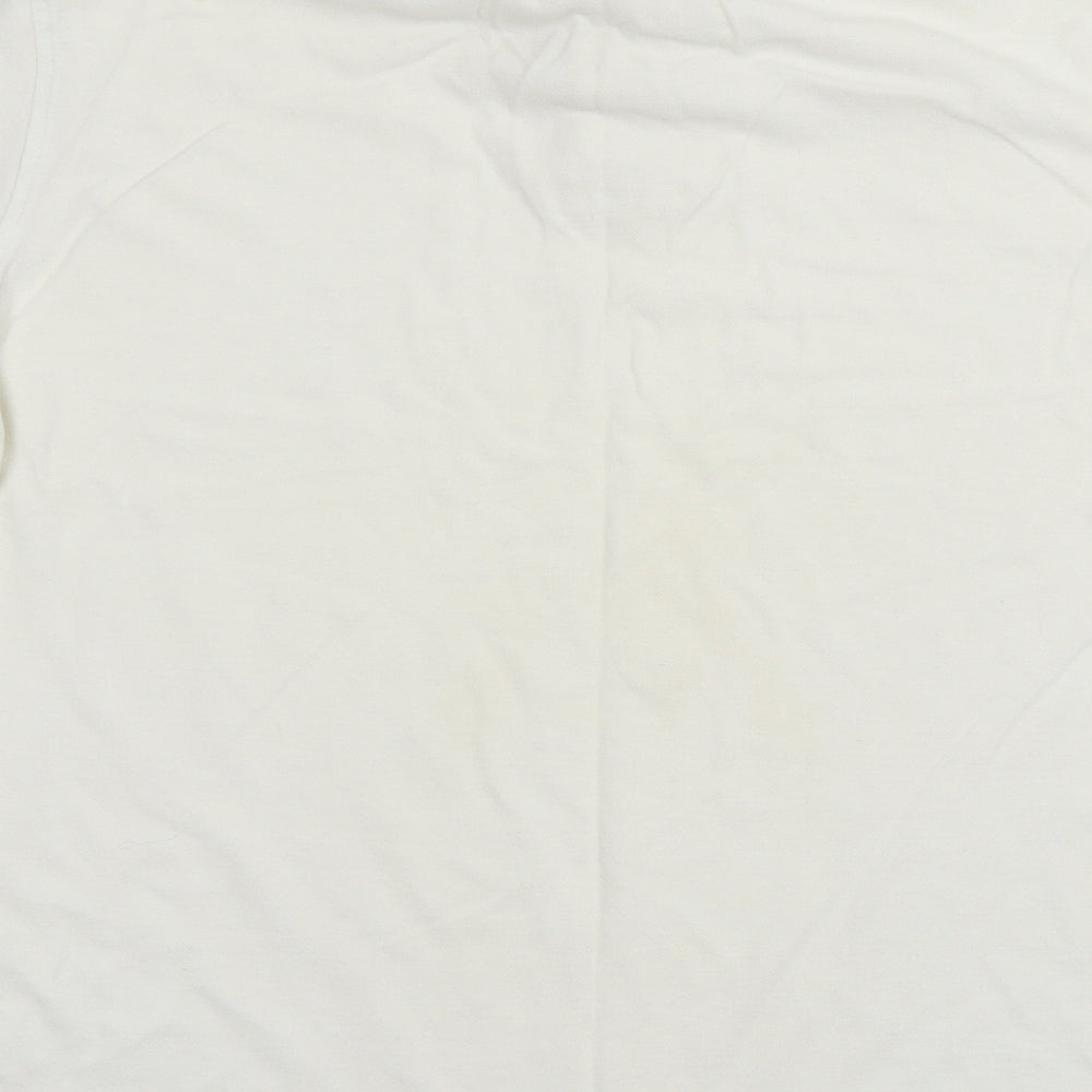 Cedar wo Mens White Jersey T-Shirt Size L
