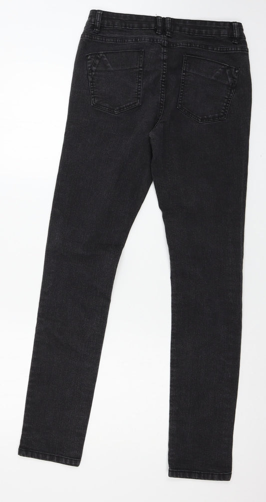 Denim & Womens Grey Denim Skinny Jeans Size 10 L30 in