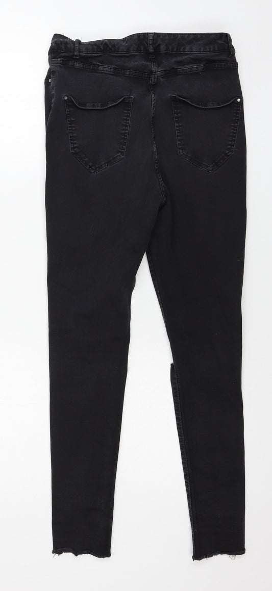 Very Womens Black Denim Skinny Jeans Size 10 L26 in