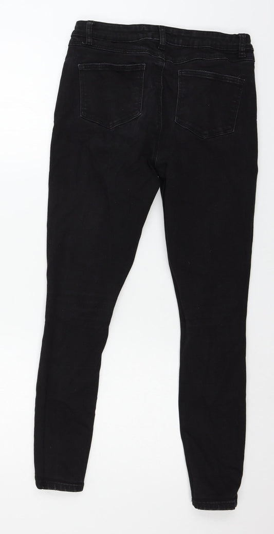 Denim & Womens Black Denim Skinny Jeans Size 12 L26 in