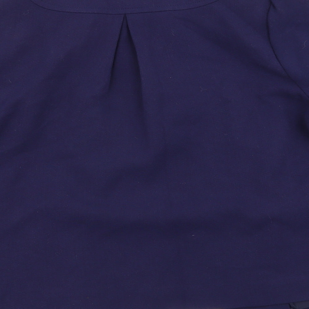 Papaya Womens Blue Overcoat Coat Size 14