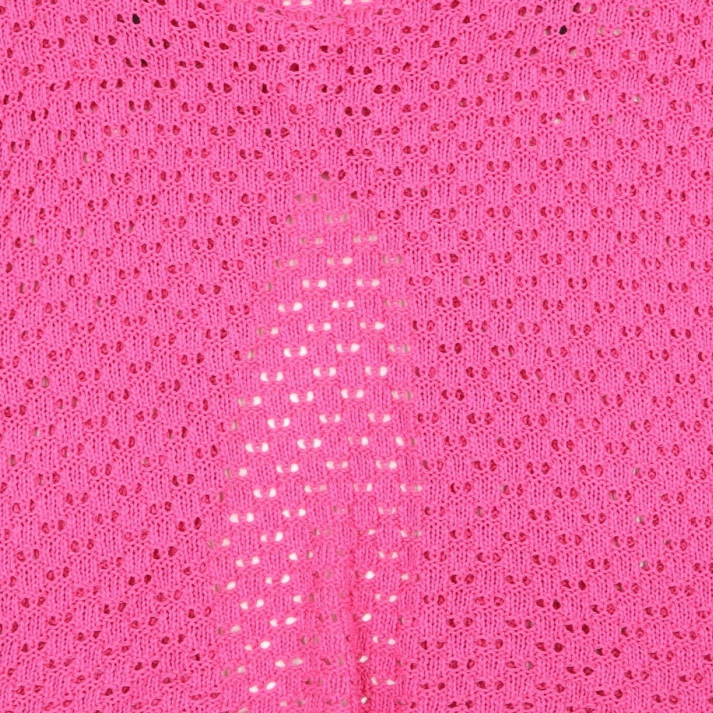 sixth Avenue Womens Purple Geometric Cardigan Jumper Size L - Size L/XL