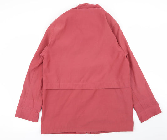 Klass Womens Pink Overcoat Coat Size M