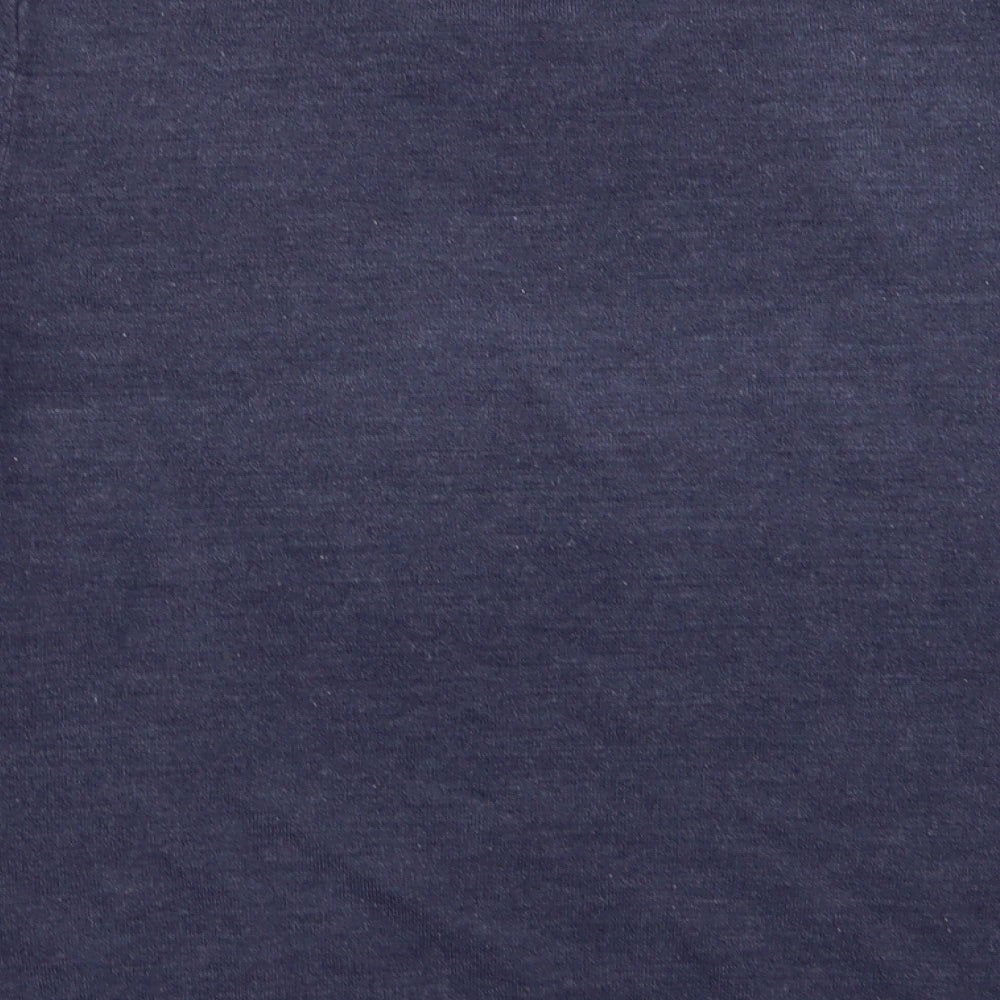 Brand and care label for Maine New England men’s blue jumper, size S