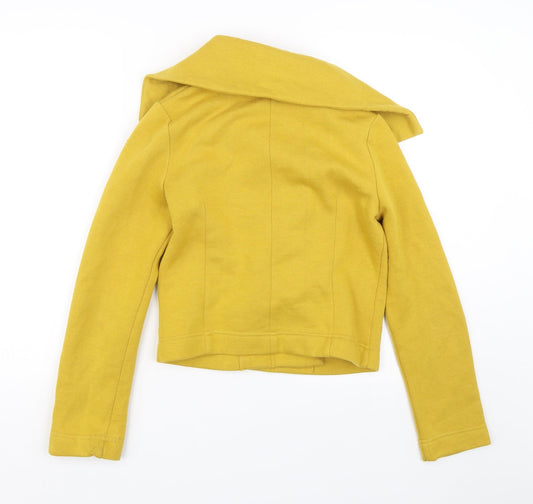 New Look Womens Yellow Overcoat Coat Size 10