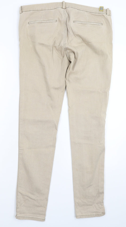 Preworn Womens Grey Denim Skinny Jeans Size 36 in L30 in