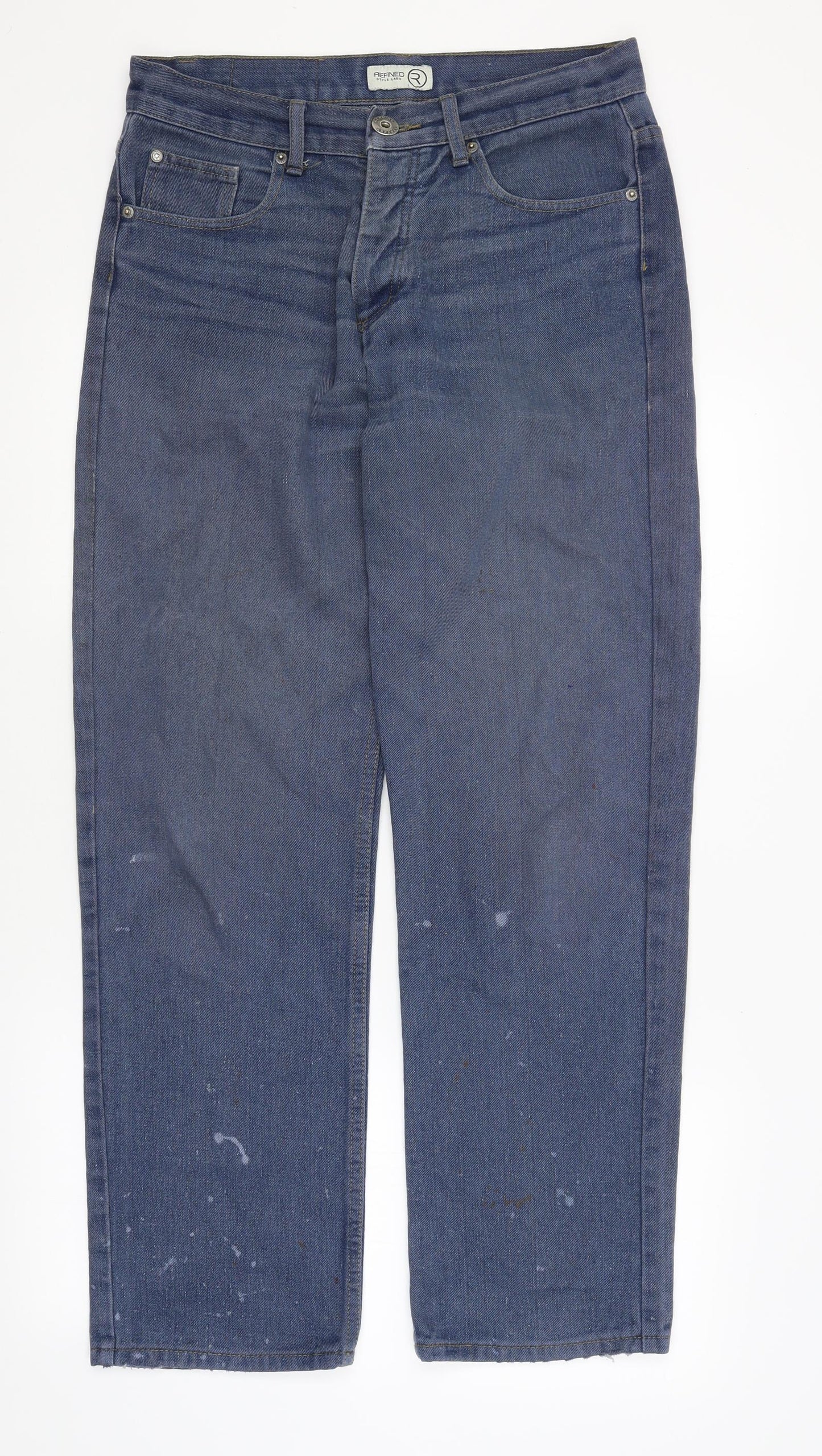 Refined Mens Blue   Straight Jeans Size 32 in L30 in