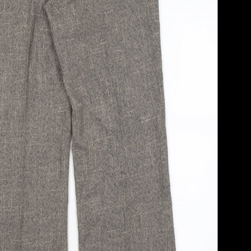 Evie Womens Brown Trousers Size 12 L28 in