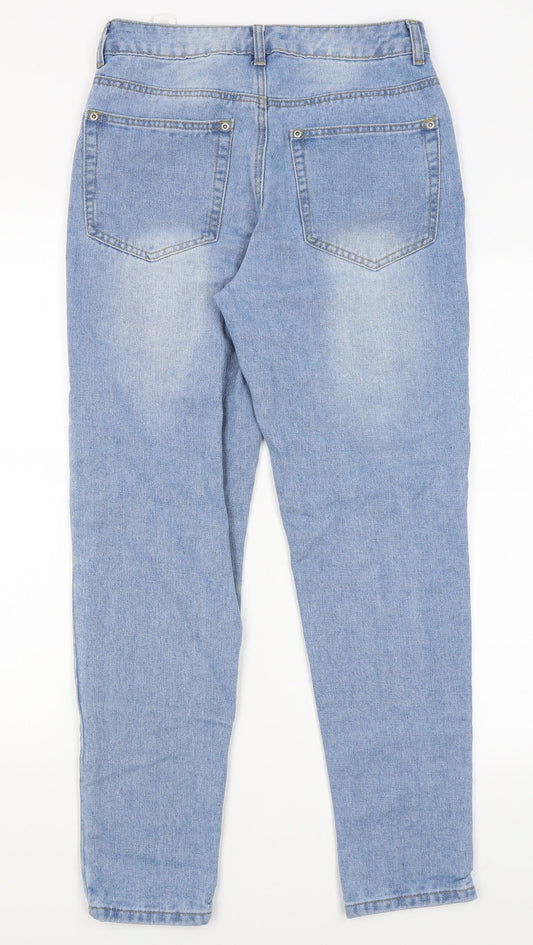 Pretty Little Thing Womens Blue Skinny Jeans Size 8 L29 in