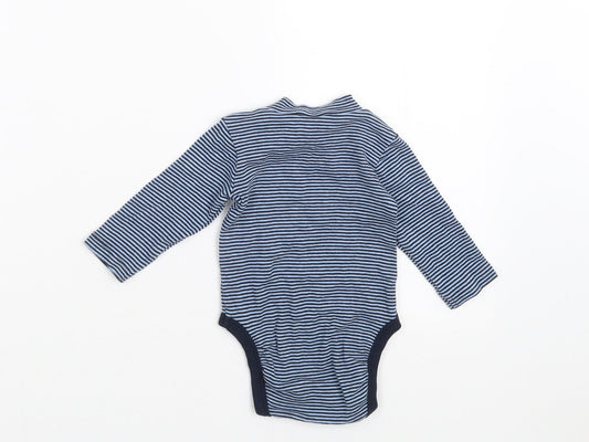 Ostin Boys Blue Striped Babygrow One-Piece Size 0-3 Months - never grow up