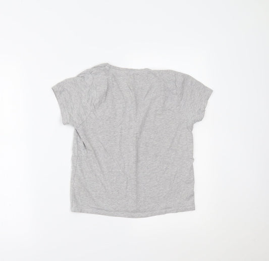 Boux Avenue Womens Grey Basic T-Shirt Size 8