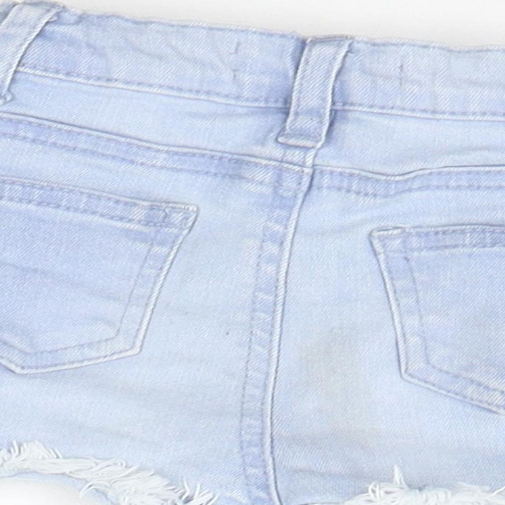 Brand and care label for Denim & Co. Baby Blue Cropped Jeans, size 9-12, Months - washable mark