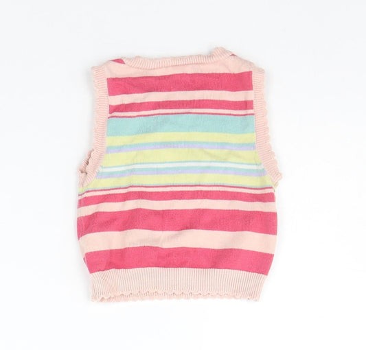 George Baby Multicoloured Striped Pullover Jumper Size 6-9 Months