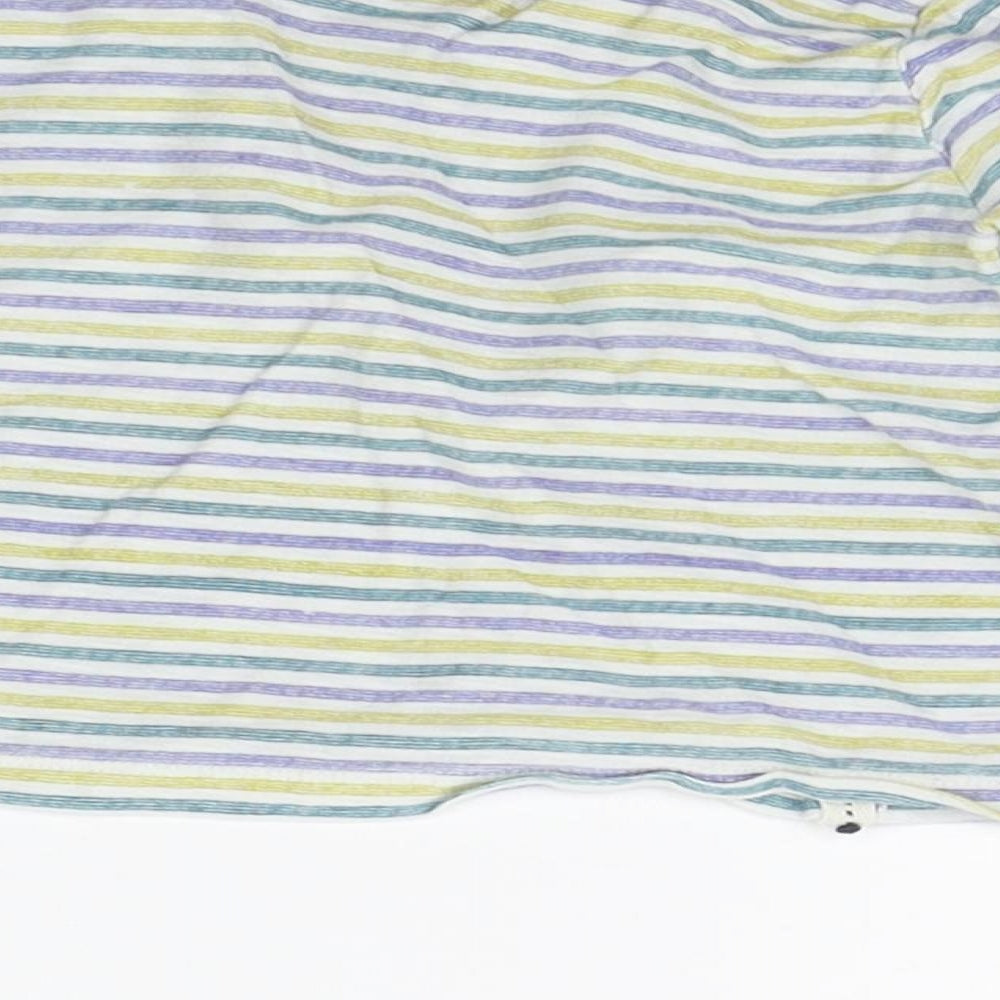Brand and care label for Zara Baby Multicoloured Striped Basic T-Shirt, size 9-12, Months