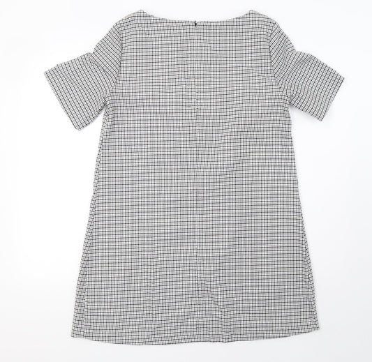 Avenue Womens White A-Line Size 14