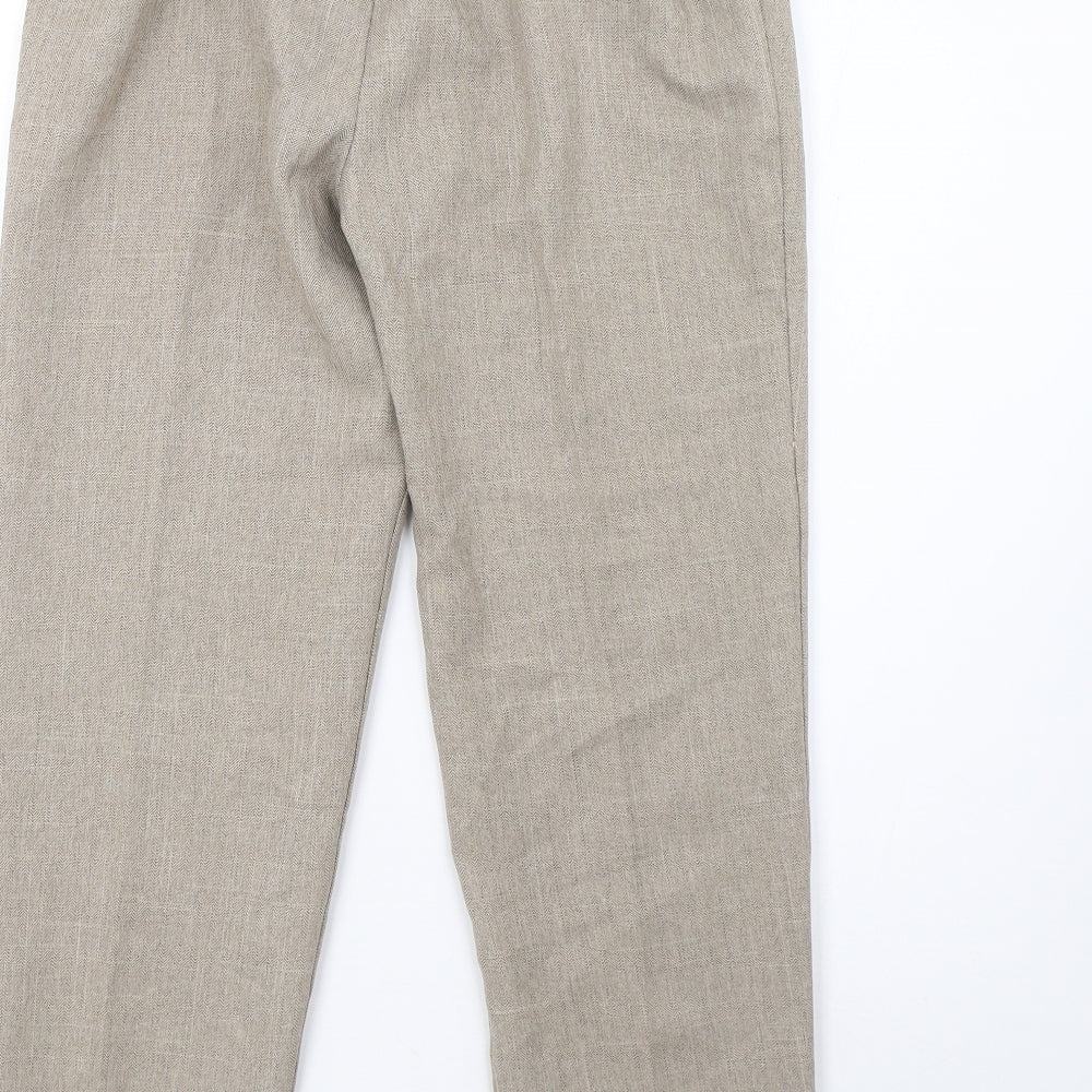 emma collection Womens Beige Trousers Size 10 L27 in