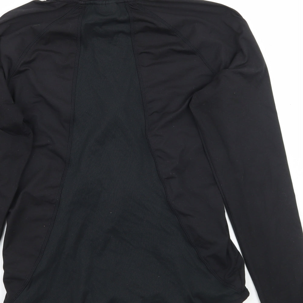 Womens UK Size 12 USA Pro Black Nylon Coat