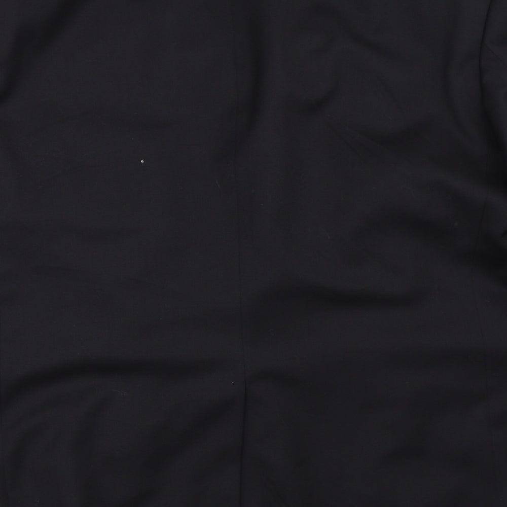 Preworn Mens Black Jacket Blazer Size 42