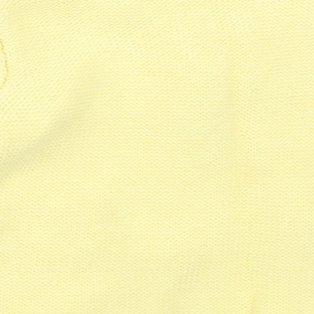 George Girls Yellow Cardigan Jumper Size 6-9 Months