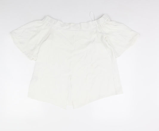 River Island Womens Ivory Basic Blouse Size 10