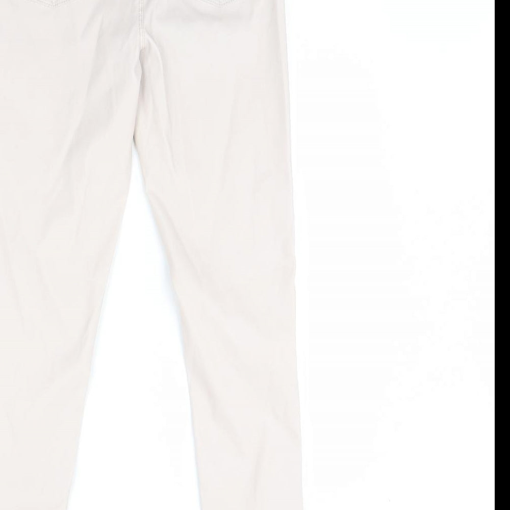 Denim & Co. Womens Pink Capri Leggings Size 8 L29 in