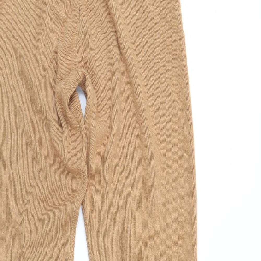 Boohoo Womens Brown Jogger Trousers Size S L29 in