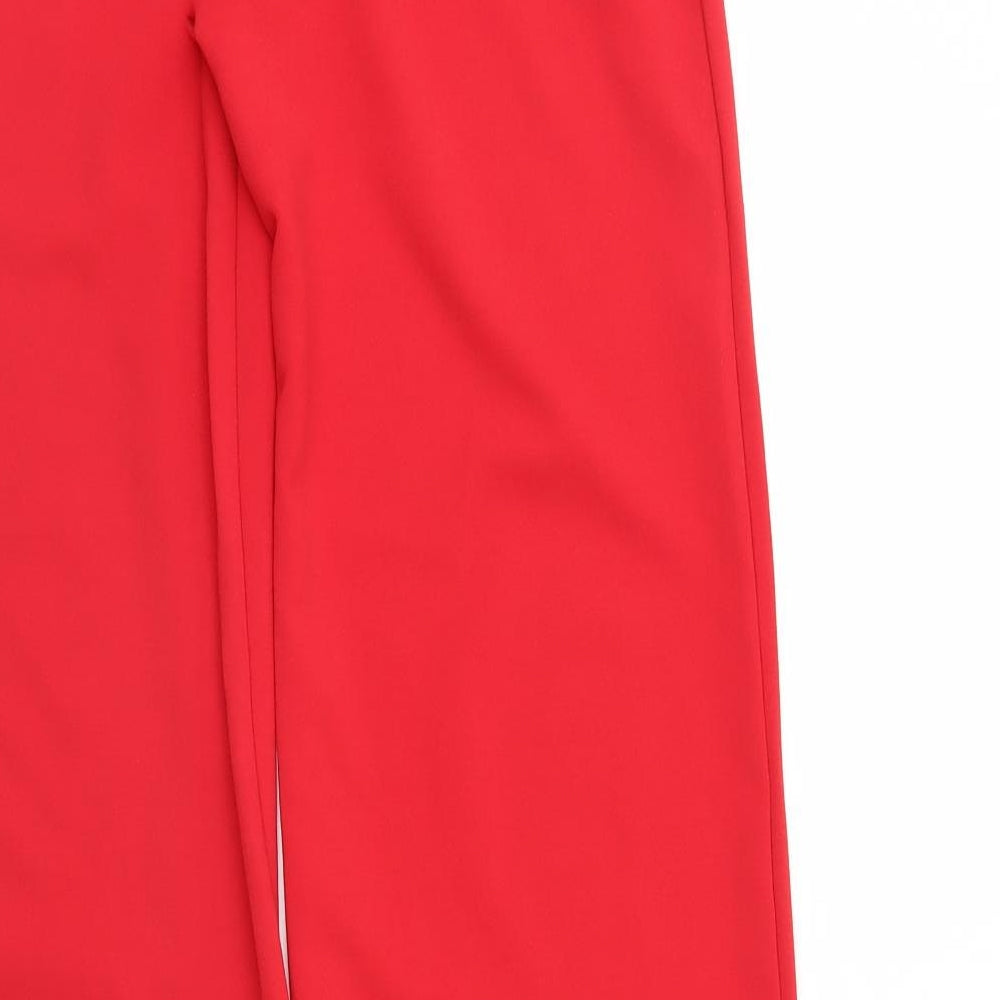 Misspap Womens Red Trousers Size S L35 in