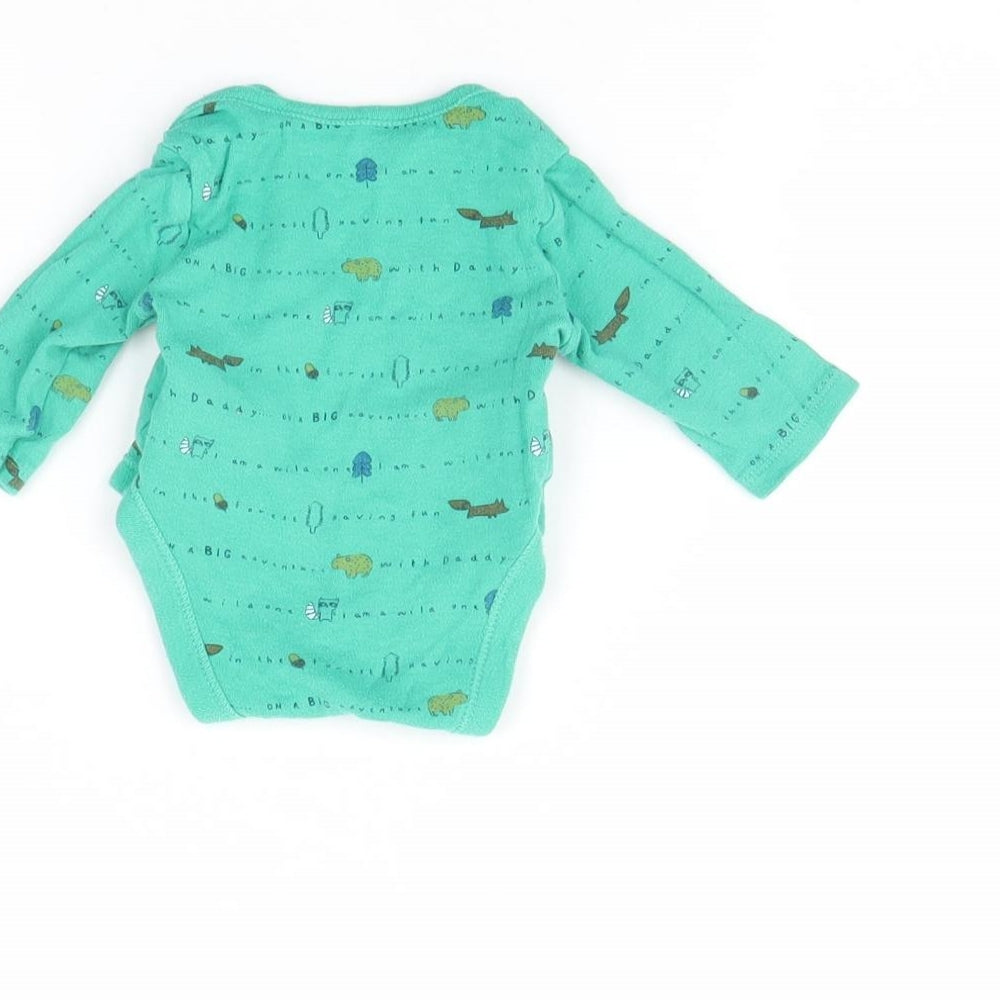 Primark Baby Green Spotted Babygrow One-Piece Size 0-3 Months