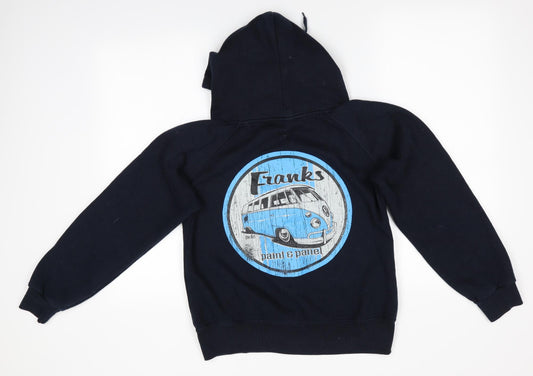 Lady Fit Zip Hood Womens Blue Full Zip Hoodie Size M - Ruby & Frank Boutique