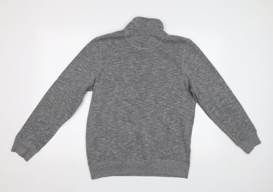 Very Mens Grey Henley Sweatshirt Size S