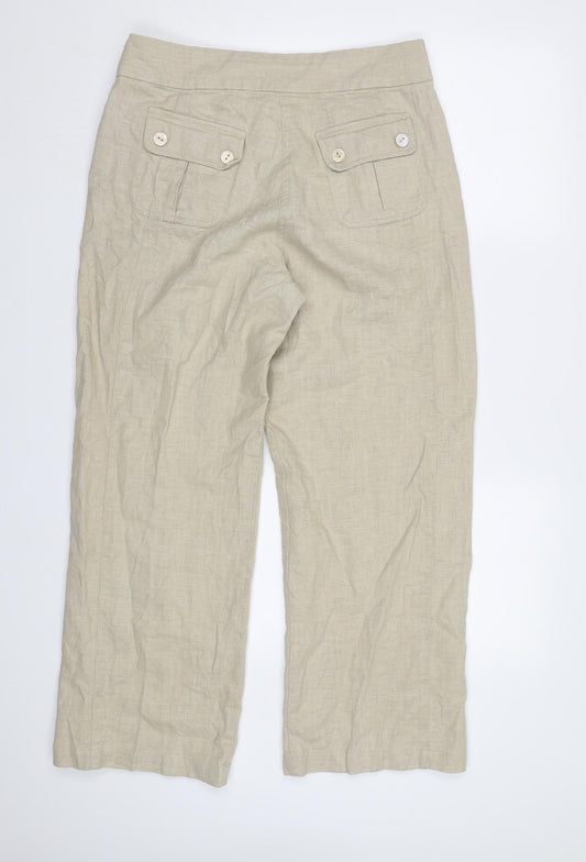 InTown Womens Beige Trousers Size 12 L28 in