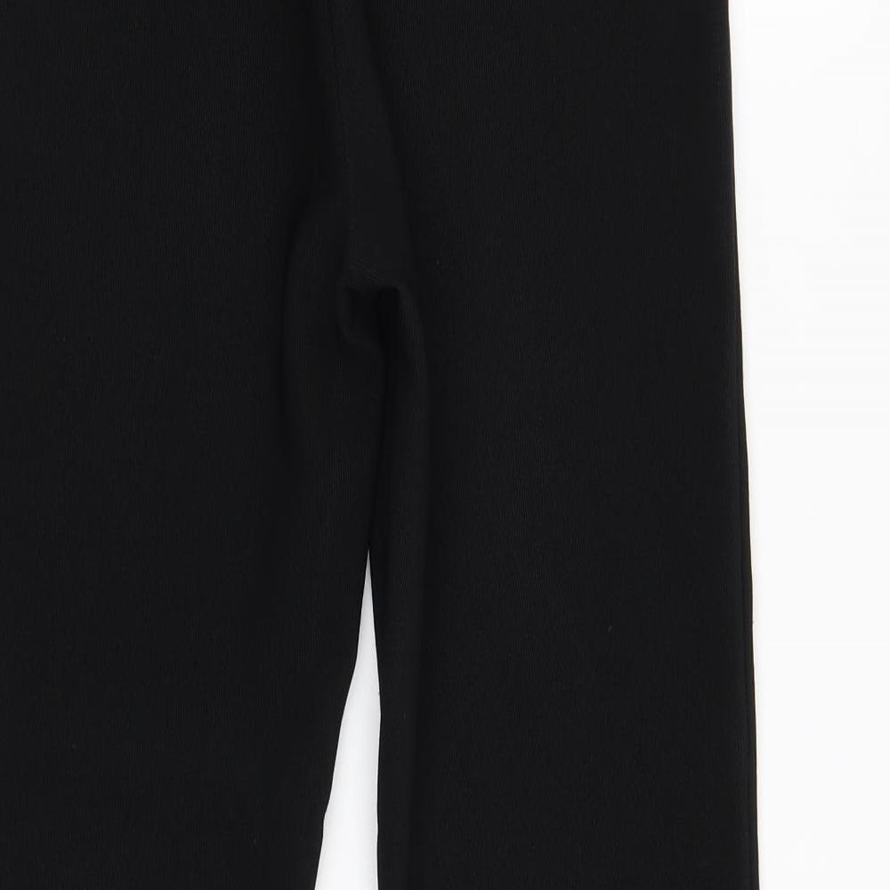 Preworn Womens Black Trousers Size 10 L23 in - short leg