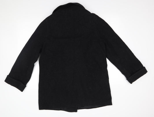 NuAge Womens Grey Overcoat Coat Size 12
