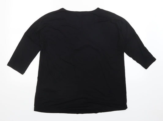 Bodyflirt Womens Black Basic Blouse Size M