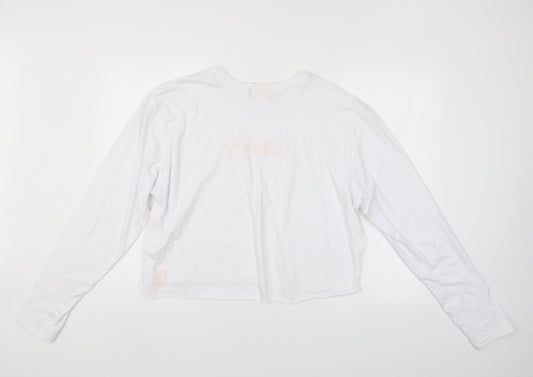 All Body Womens White Pullover Sweatshirt Size XL