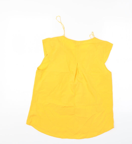 Peacocks Womens Gold Basic Blouse Size 10