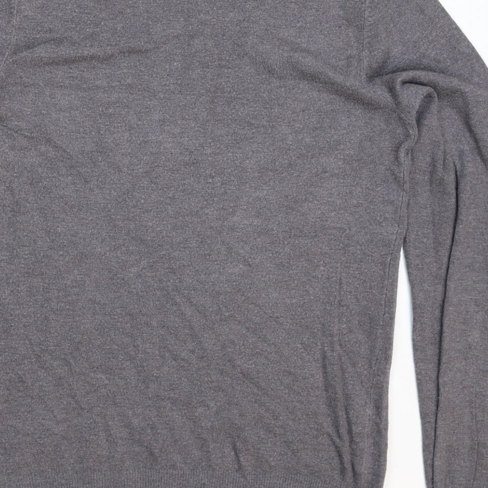Marks and Spencer Womens Grey Knit Pullover Jumper Size 8