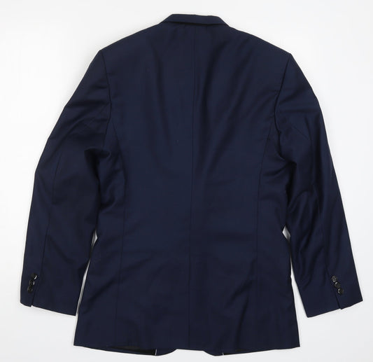 Nit Taylor Mens Blue Jacket Suit Jacket Size 34