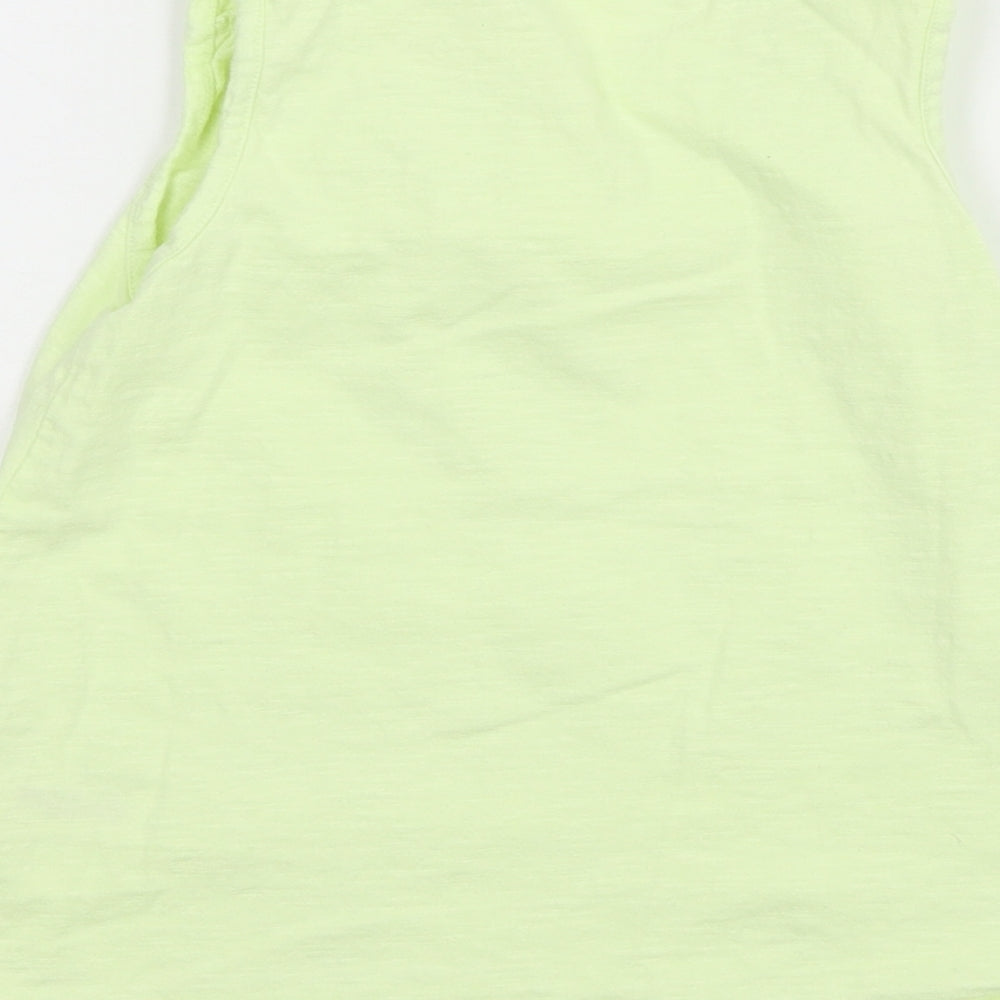 George Girls Green Jersey Basic Tank Size 5-6 Years