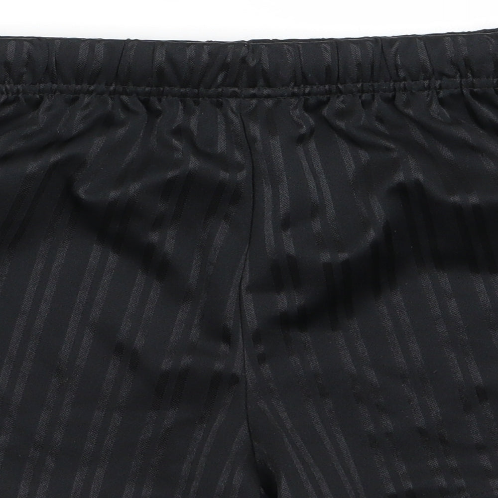 school life Boys Black Striped Sweat Shorts Size 4 Years - school shorts
