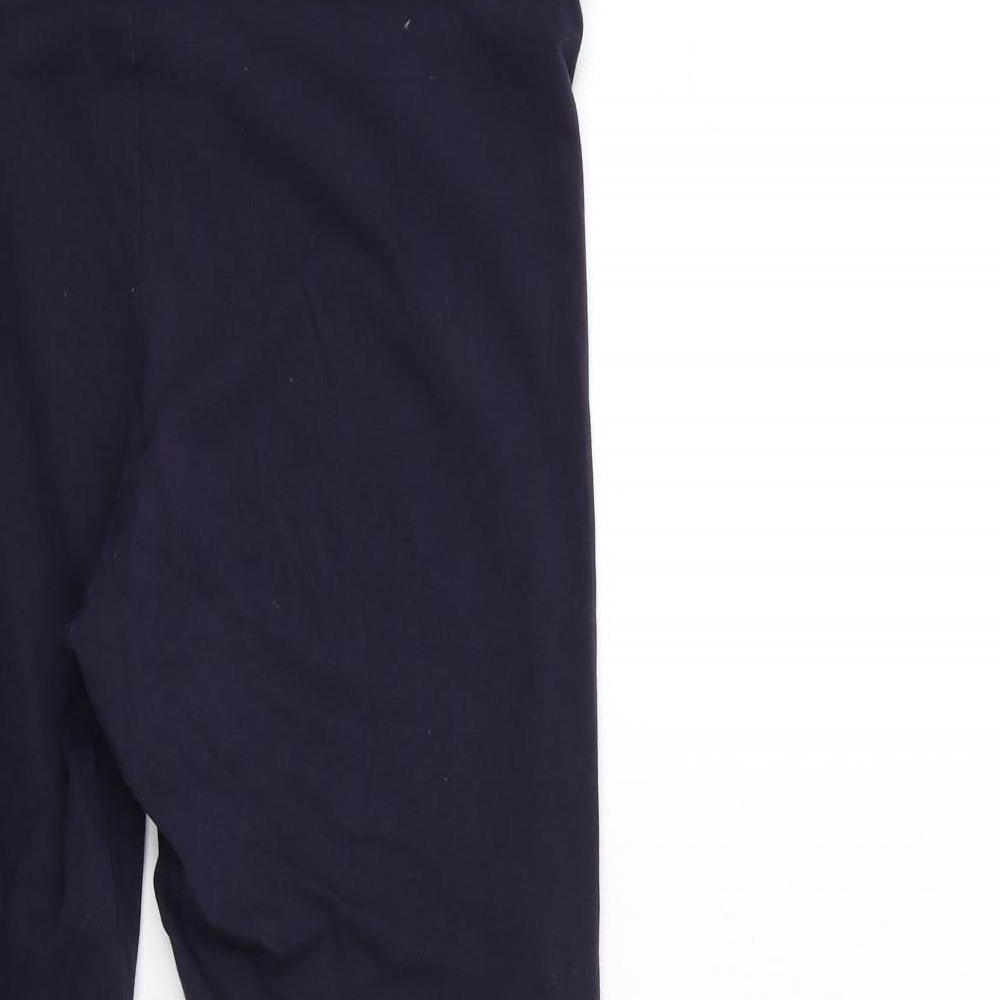 Marks and Spencer Womens Purple Capri Trousers Size 14 L26 in