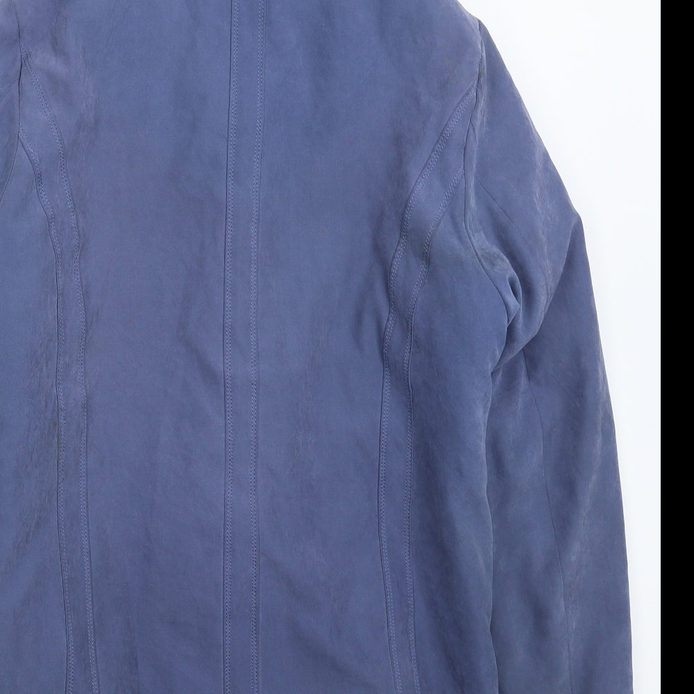 Katherine Hammond Womens Blue Jacket Coat Size 14