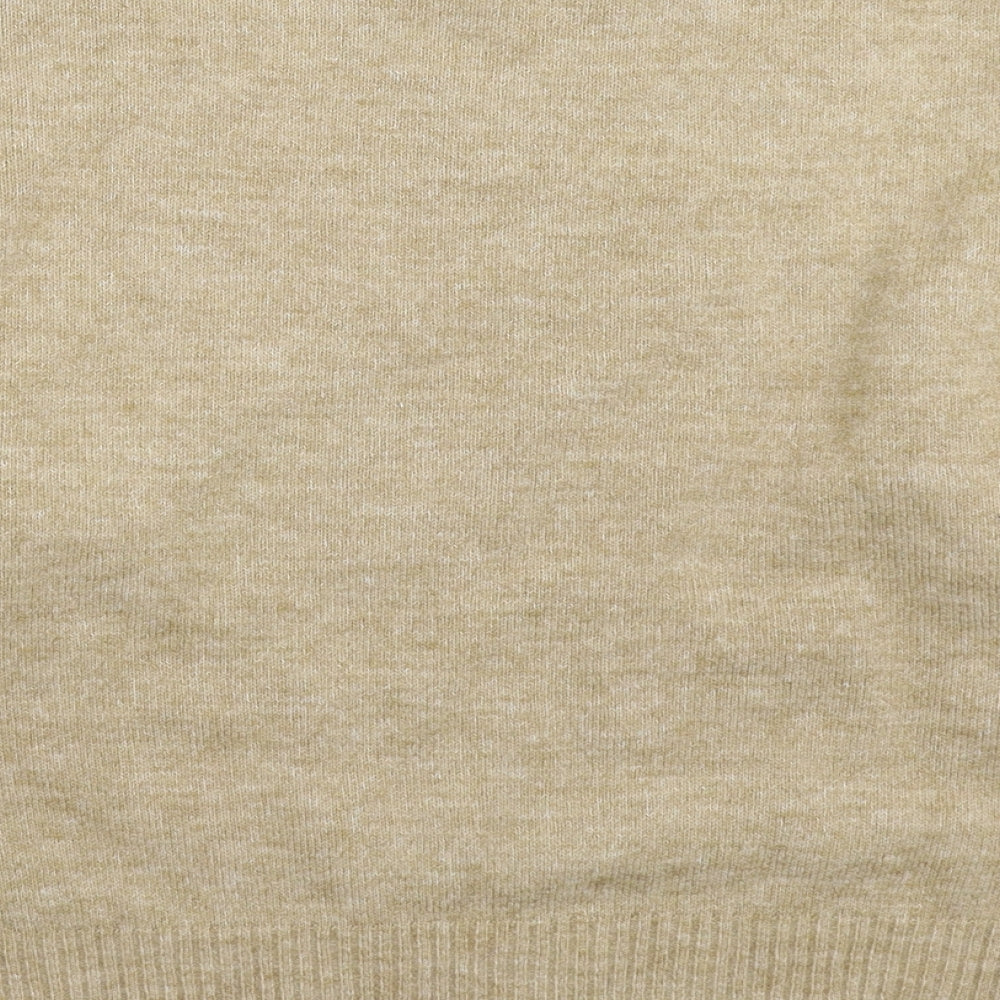 H&M Womens Beige Knit Pullover Jumper Size XS