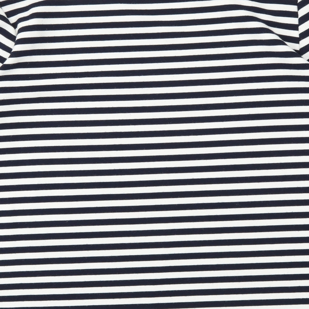 Soyaconcept Womens Blue Striped Pullover Jumper Size L