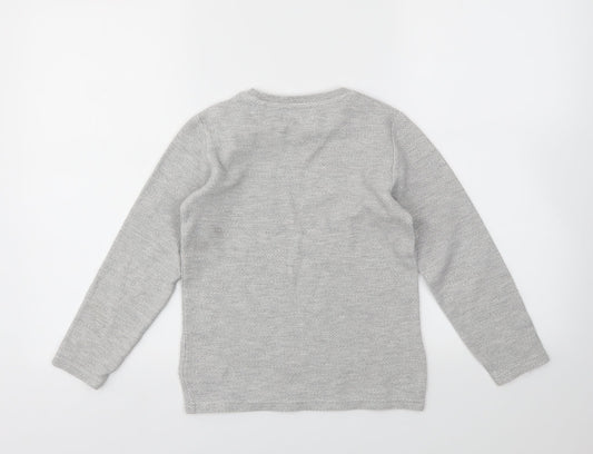 Preworn Boys Grey Pullover Jumper Size 8 Years